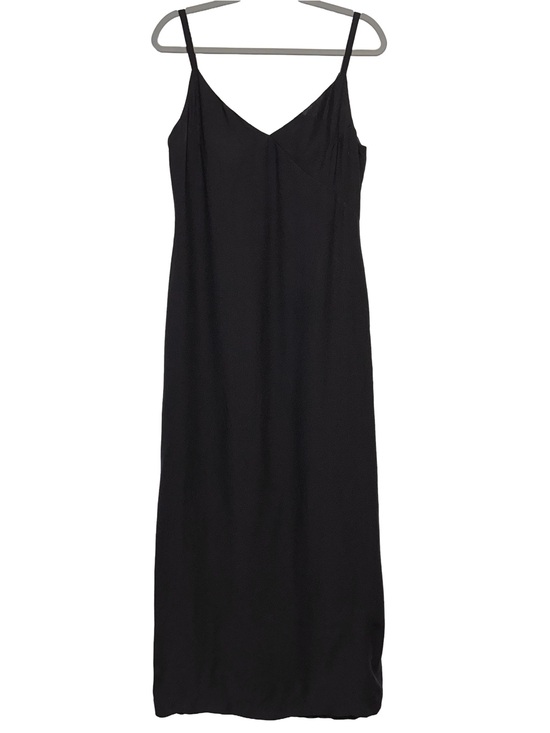 Dresses & Skirts - Custom Made Black Slip Maxi Dress Built In Bra Goth Minimalist